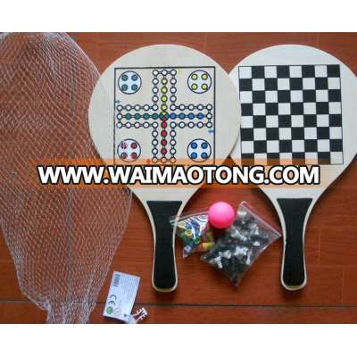 new style and cowooden beach racket/beach paddle cheap the best beach ball racket